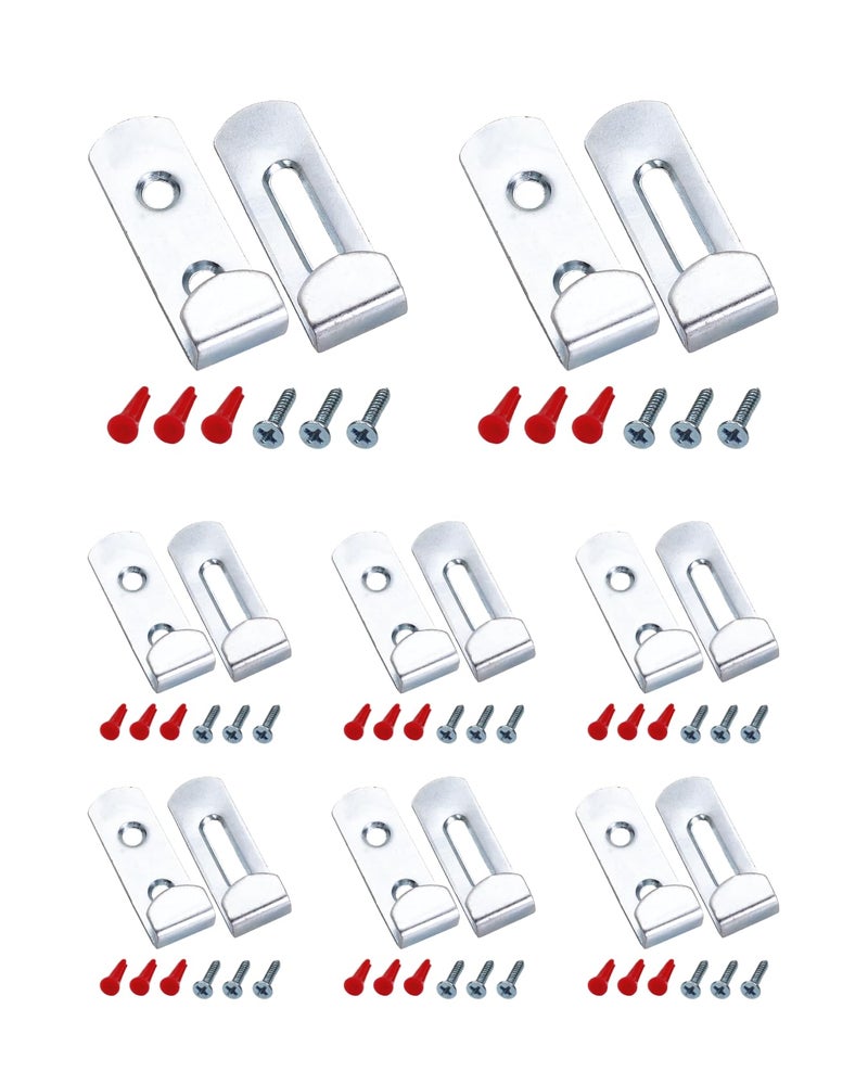 HOWTOOL Metal Hidden Mirror Clip Holders Zinc Plated with Screws, 8 Pack | HOWTOOL - Image 3